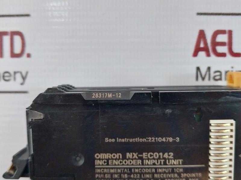 Omron Nx-ec0142 Incremental Encoder Line Driver Input Unit 24Vdc
