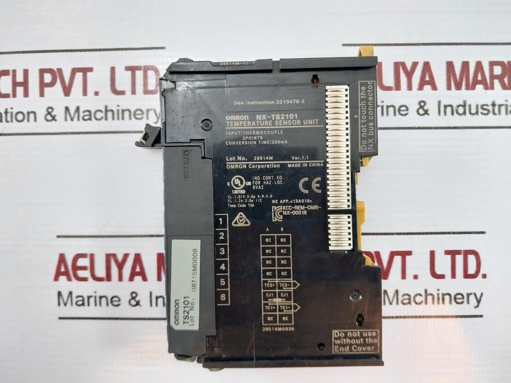 Omron Nx-ecc202 Nx-series Ethercat Communication Coupler Unit Ver.1.2/1.1