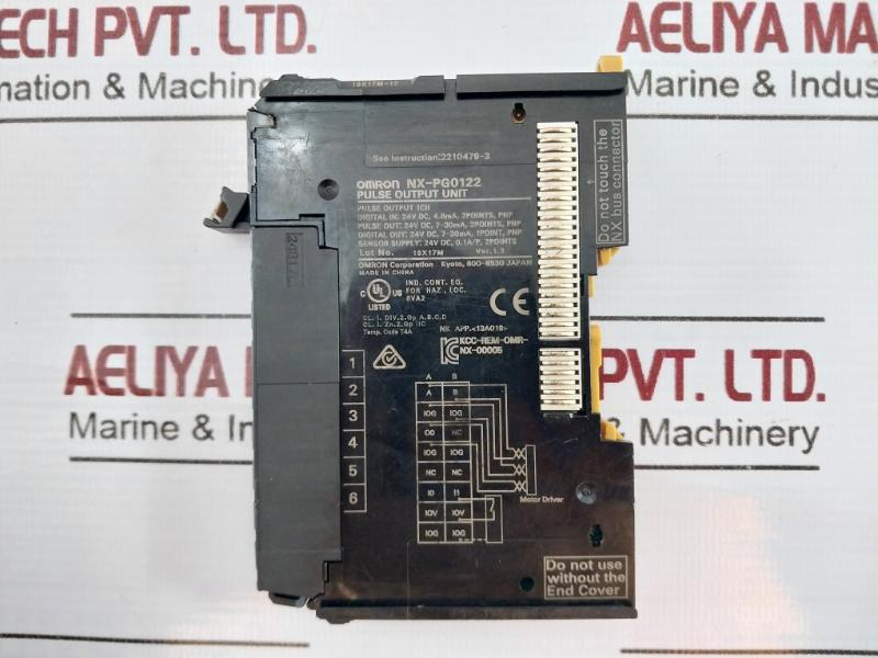 Omron Nx-pg0122 Pulse Output Unit 24Vdc In/Out Forward/Reverse Direction Pulse