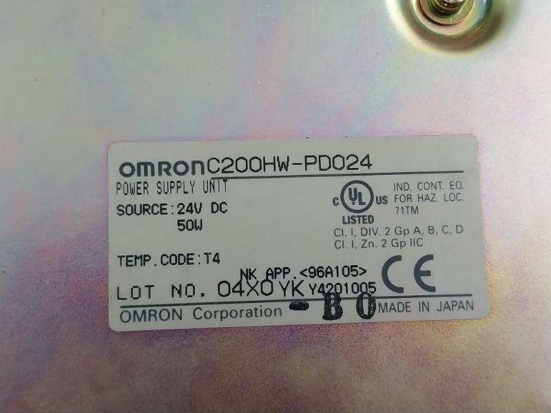 Omron Plc Power Supply Unit C200Hw-pd024 24Vdc 50W