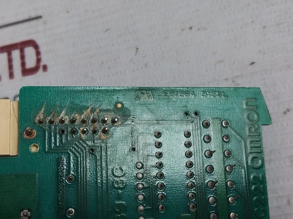 Omron Pwb 1335939-8C Printed Circuit Board 6789101112 E91964 3135L