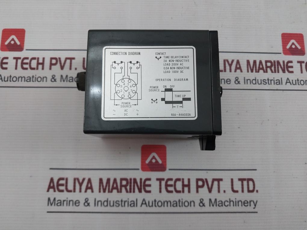 Omron Rda-44A032A Off Delay Timer 24V Dc 0-3 Seconds 2A 200V Ac