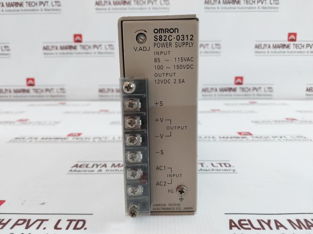 Omron S82C-0312 Power Supply 85-115Vac 100-150Vdc 12Vdc 2.5A