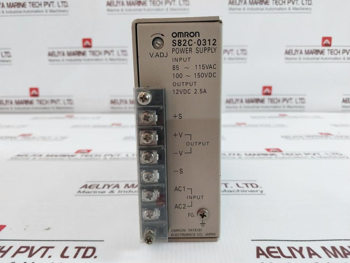 Omron S82C-0312 Power Supply 85-115Vac 100-150Vdc 12Vdc 2.5A