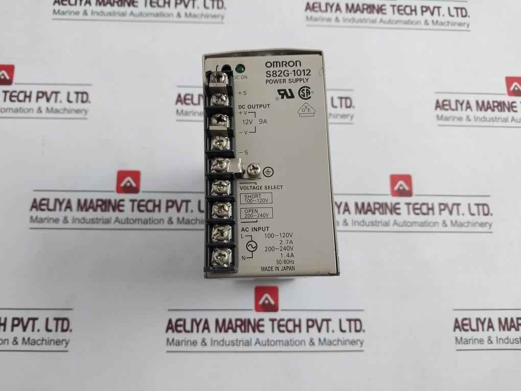 Omron S82G-1012 Switching Mode Power Supply 12V 9A 50/60Hz
