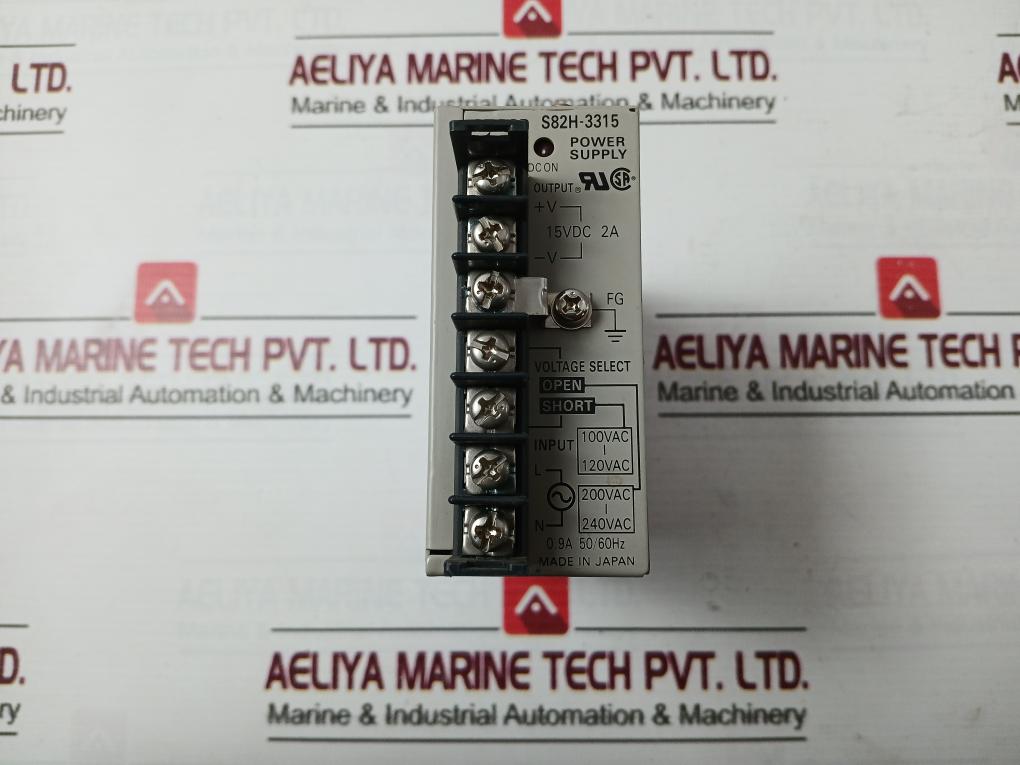 Omron S82H-3315 Power Supply 15Vdc 2A 0.9A 50/60Hz