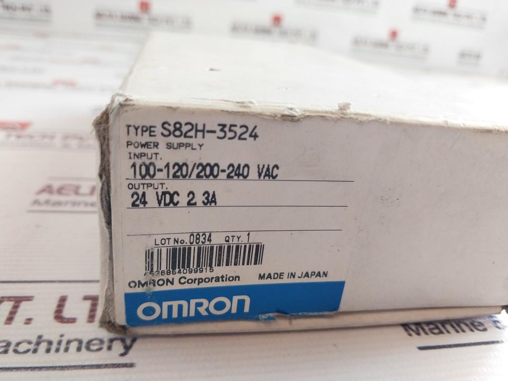 Omron S82H-3524 Switching Power Supply 2.3A 24Vdc