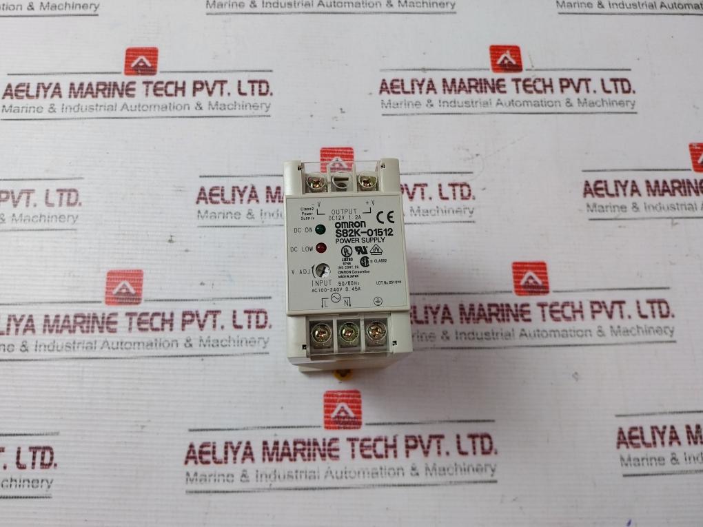 Omron S82K-01512 Power Supply 50/60Hz Ac100-240V 0.45A