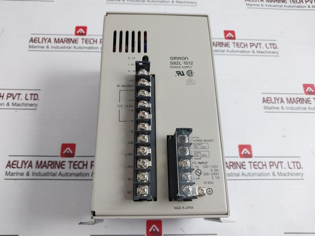 Omron S82L-1512 Power Supply 100-120V 3.5A 200-240V 2.1A 50/60Hz