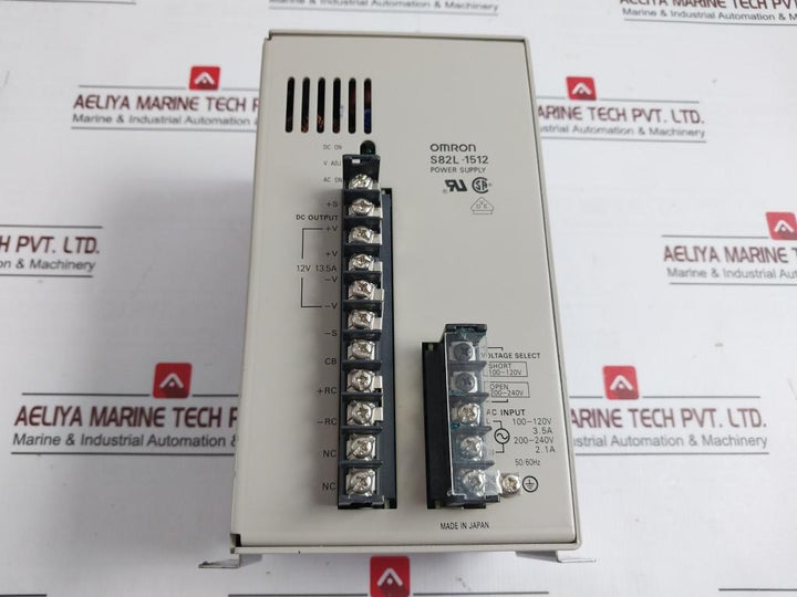 Omron S82L-1512 Power Supply 100-120V 3.5A 200-240V 2.1A 50/60Hz