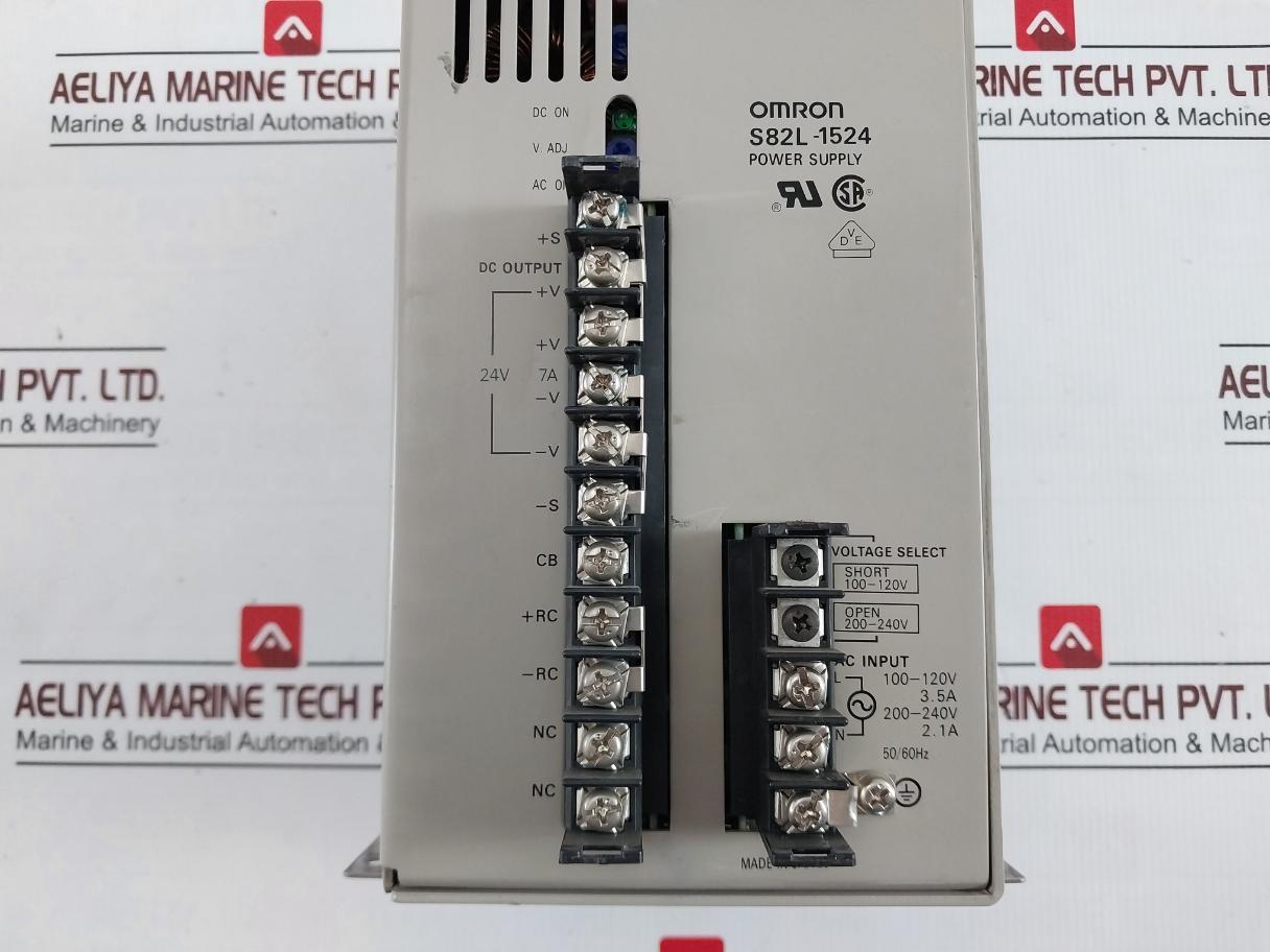 Omron S82L-1524 Switching Power Supply 100-120V 3.5A 50/60Hz 7A