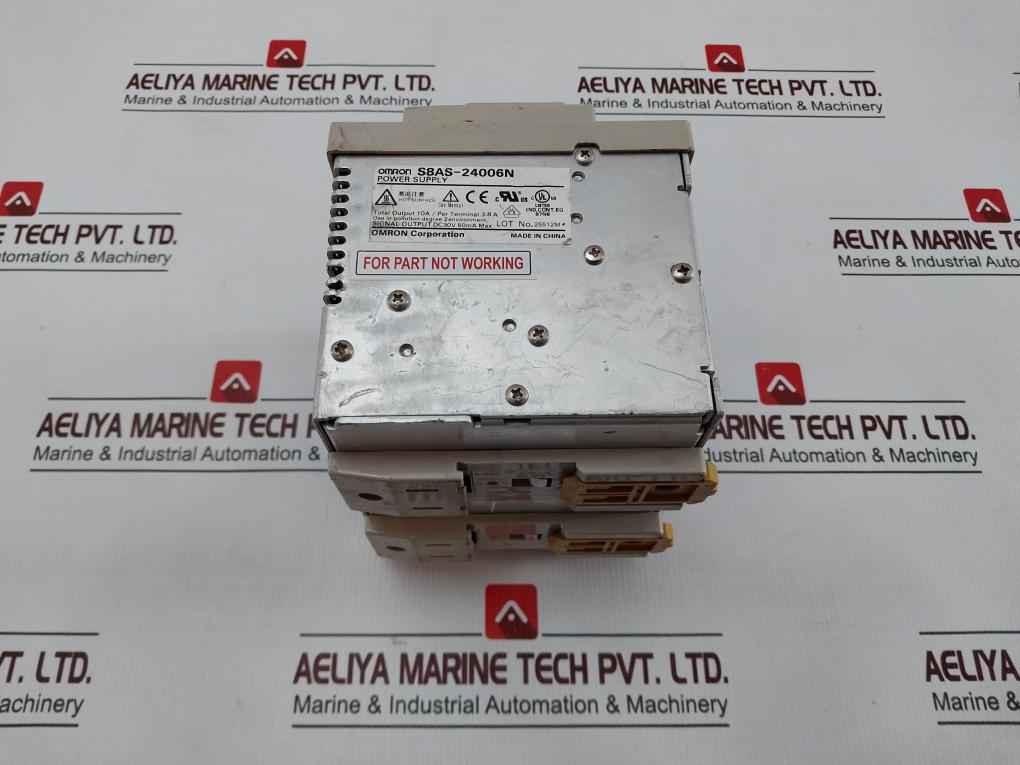 Omron S8As-24006N Smart Power Supply Ac100-240V 50/60Hz 3.8A (Not Working)