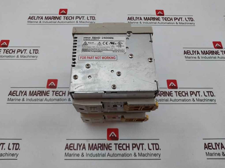 Omron S8As-24006N Smart Power Supply Ac100-240V 50/60Hz 3.8A (Not Working)