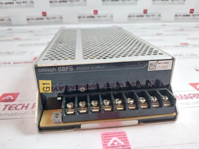Omron S8Fs-c20024 Power Supply 100-120Vac 4.8A 24Vdc 8.8A 50/60Hz