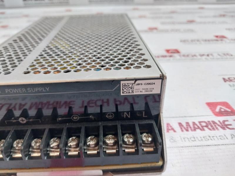 Omron S8Fs-c20024 Power Supply 100-120Vac 4.8A 24Vdc 8.8A 50/60Hz