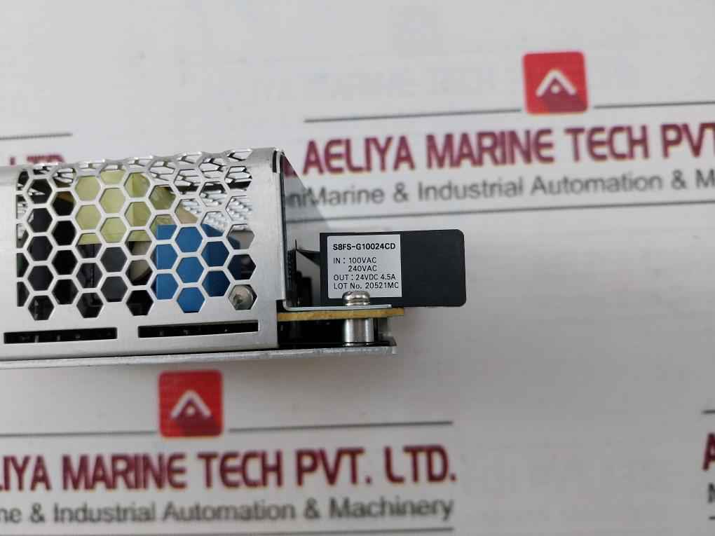 Omron S8Fs-g10024Cd Switching Power Supply 24Vdc 4.5A