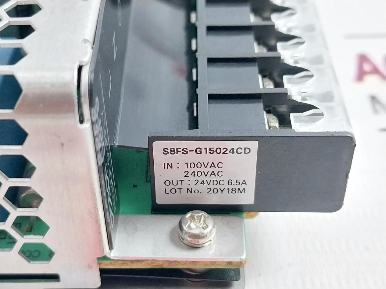 Omron S8Fs-g15024Cd Switching Mode Power Supply 24Vdc 6.5A