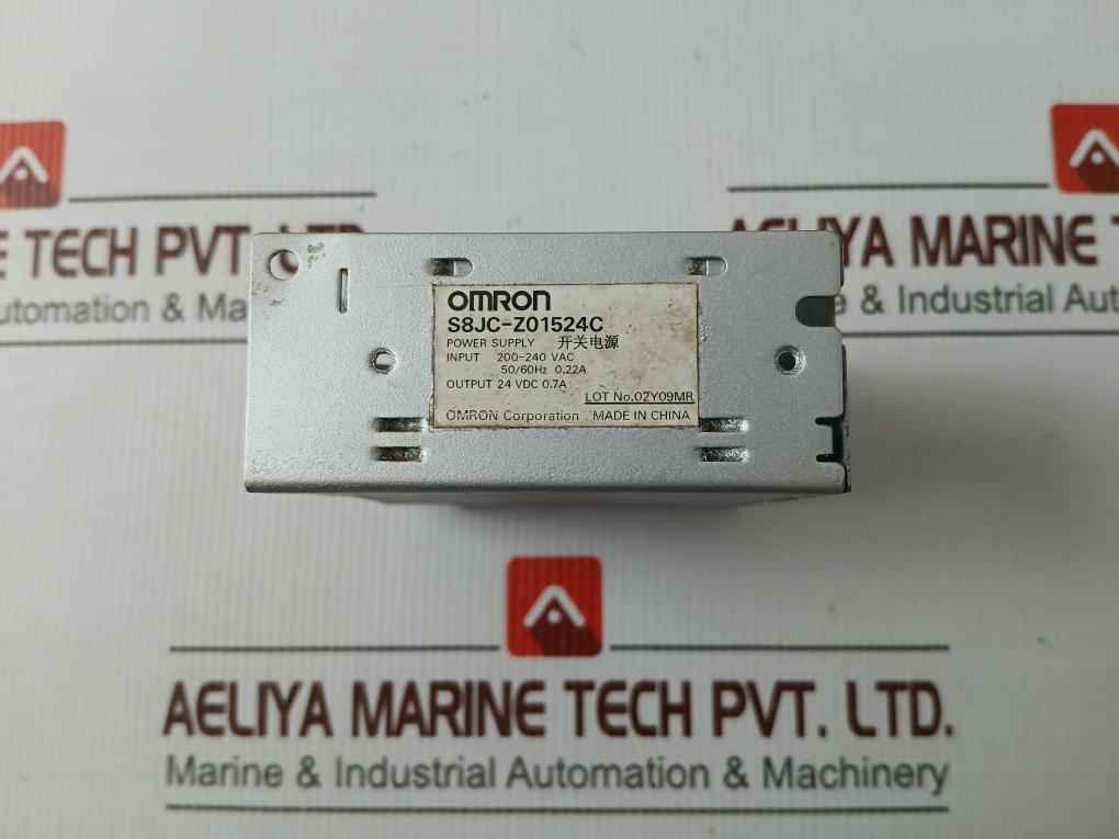 Omron S8Jc-z01524C Power Supply Unit 24Vdc 0.7A 200-240Vac