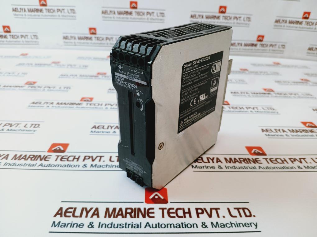 Omron S8Vk-c12024 Book Type Power Supply Din Rail Mounting 100-240Vac 50/60Hz