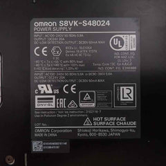 Omron S8Vk-s48024 Switching Mode Power Supply Ac100-240V 50/60Hz 5.9A
