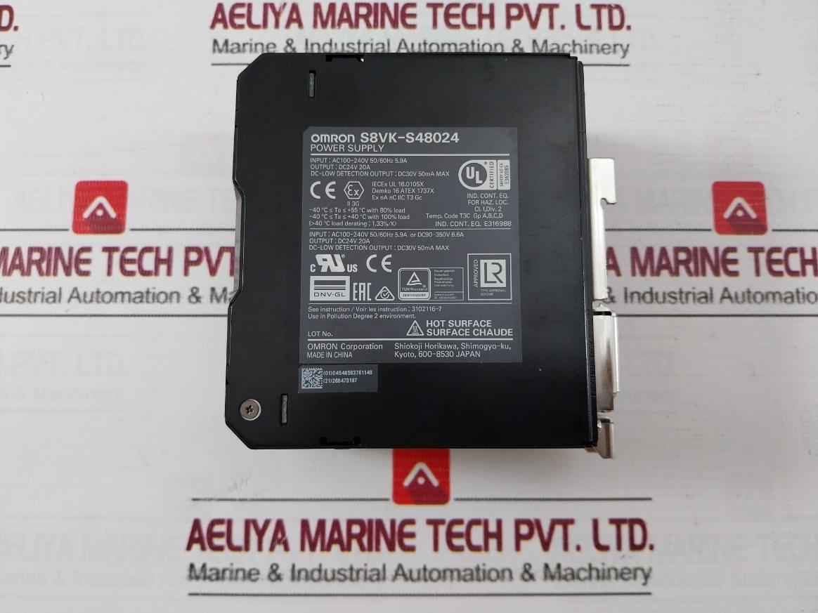 Omron S8Vk-s48024 Switching Mode Power Supply Ac100-240V 50/60Hz 5.9A