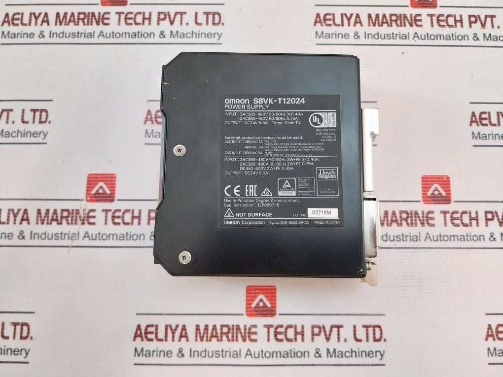Omron S8Vk-t12024 Power Supply Dc24V 5.0A