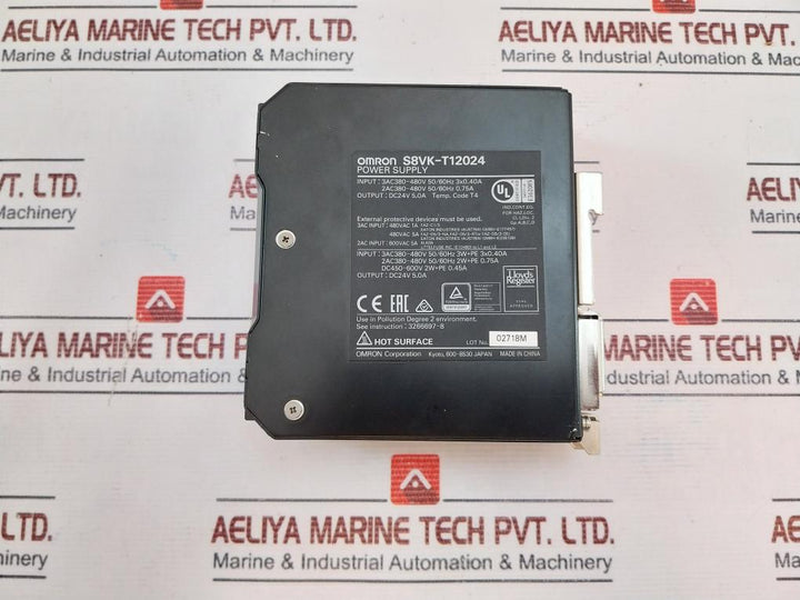 Omron S8Vk-t12024 Power Supply Dc24V 5.0A
