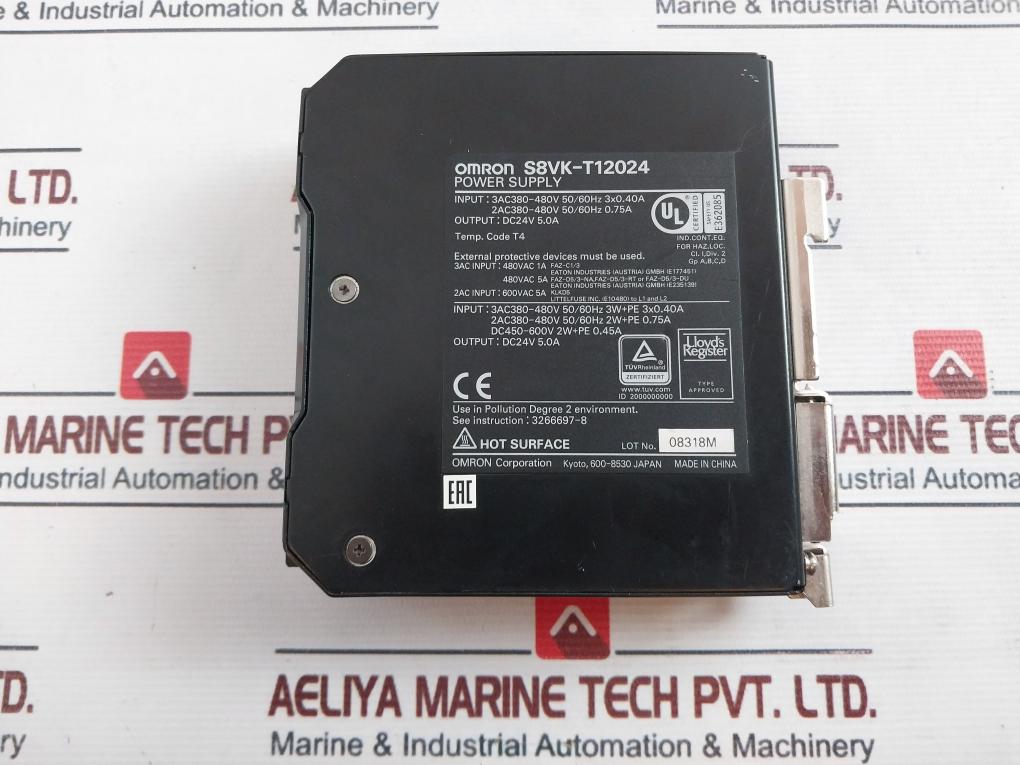 Omron S8Vk-t12024 Power Supply Dc450-600V 0.45A