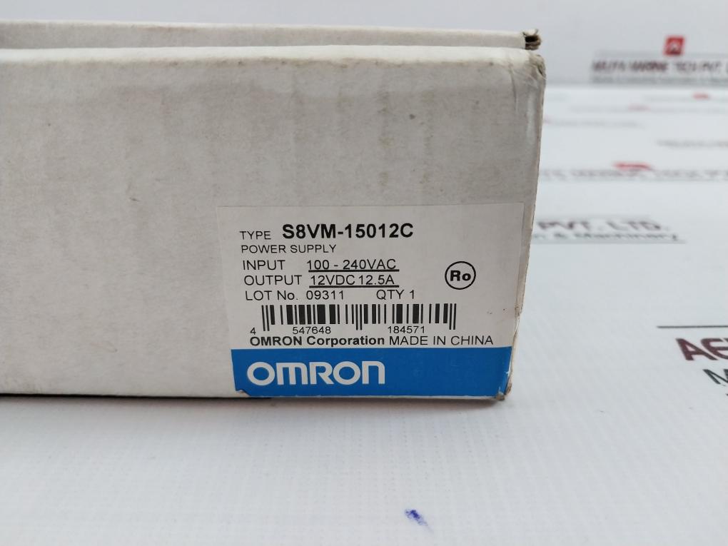 Omron S8Vm-15012C Power Supply Ac100-240V 50/60Hz Dc 12V 404-136Yc9-0042