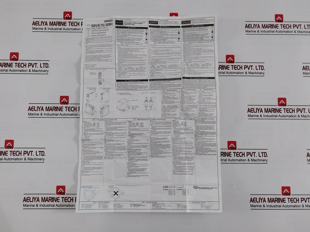 Omron S8Vs-01524/Ed2 Switching Power Supply Module Dc 24V 0.65A S8Vs(15W)