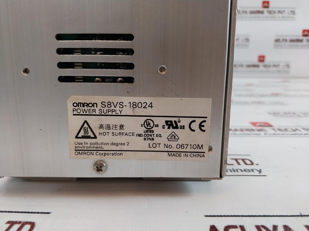 Omron S8VS-18024 Switching Power Suppy 50/60Hz AC100-240V 2.9A