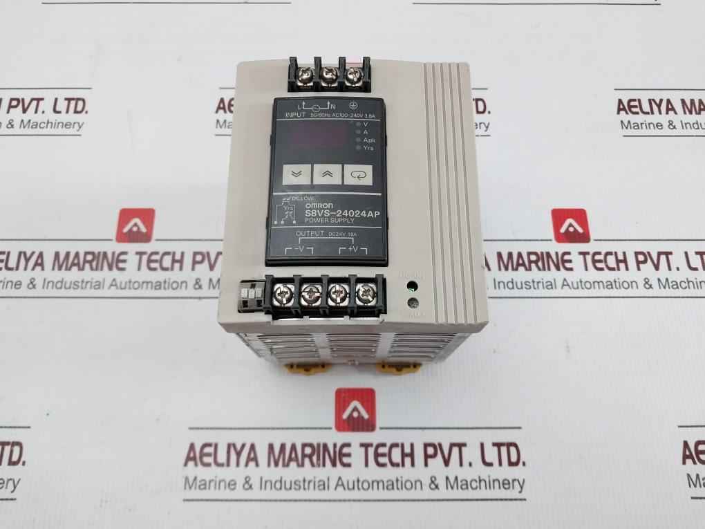Omron S8vs-24024ap Switch Mode Power Supply 50/60hz Ac100-240v 3.8aOmron S8vs-24024ap Switch Mode Power Supply 50/60hz Ac100-240v 3.8a