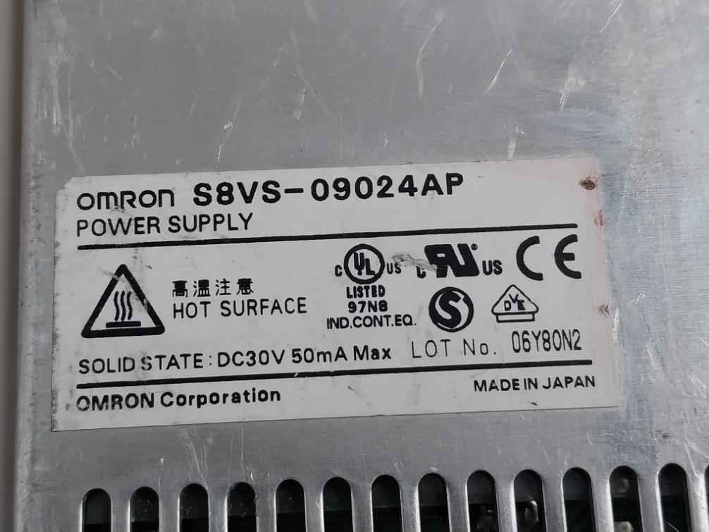 Omron S8vs-09024ap Power Supply Dc24v 3.75a