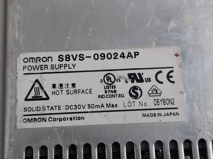Omron S8vs-09024ap Power Supply Dc24v 3.75a
