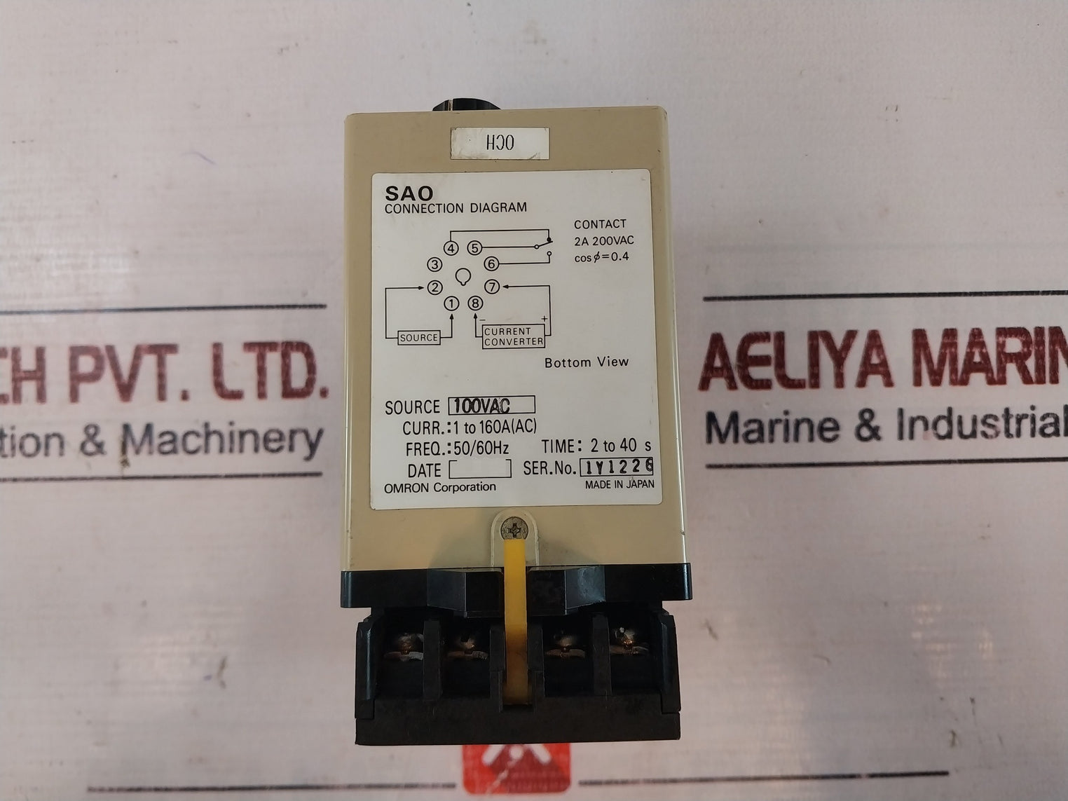 Omron Sao-q Current Sensor 100V Ac
