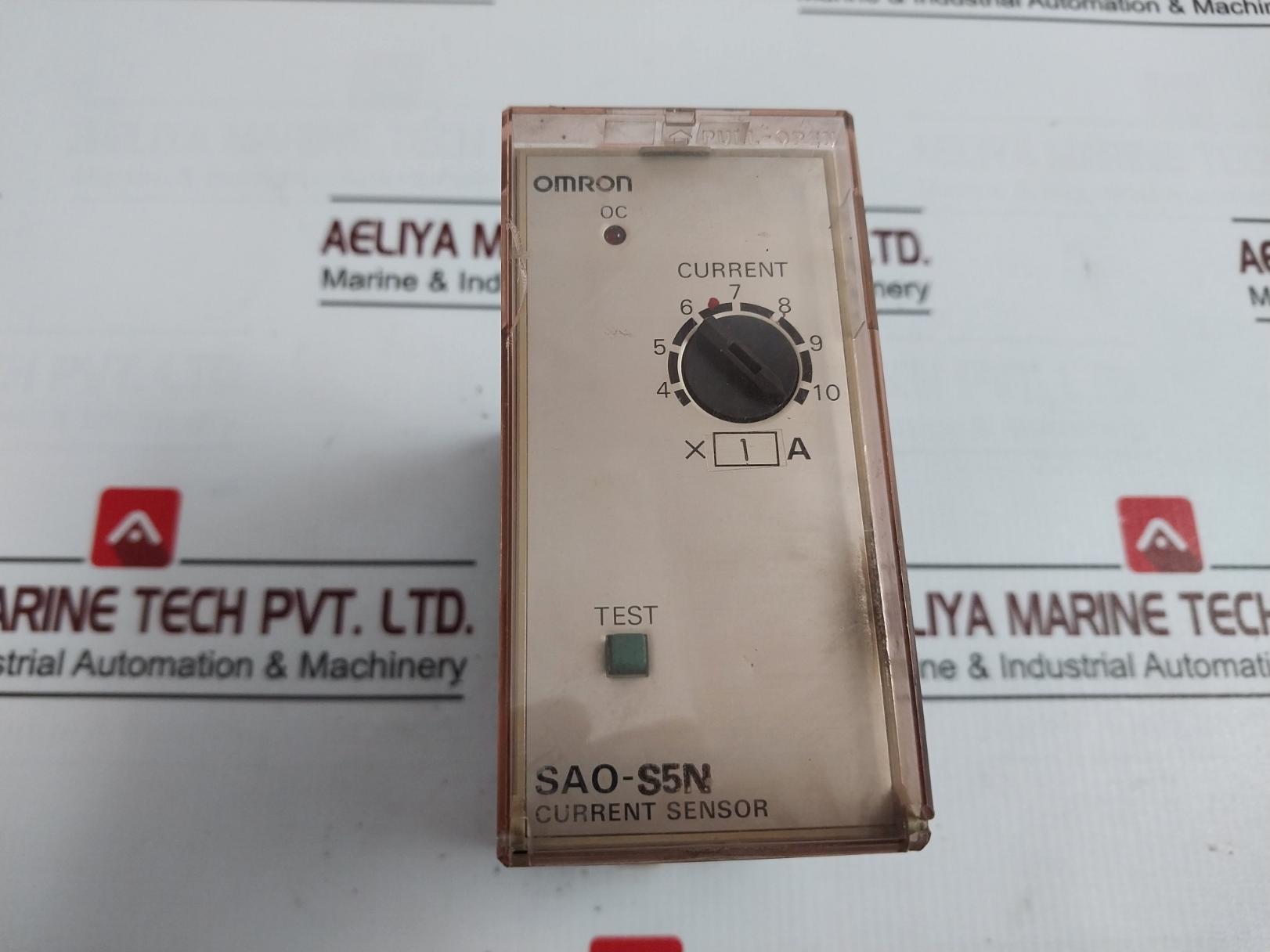 Omron Sao-s5N Current Sensor 50/60 Hz 24V Dc 250V 7.5A