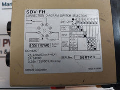 Omron Sdv-fh6 Voltage Sensor With 8Pfa1 Base 100/110Vac