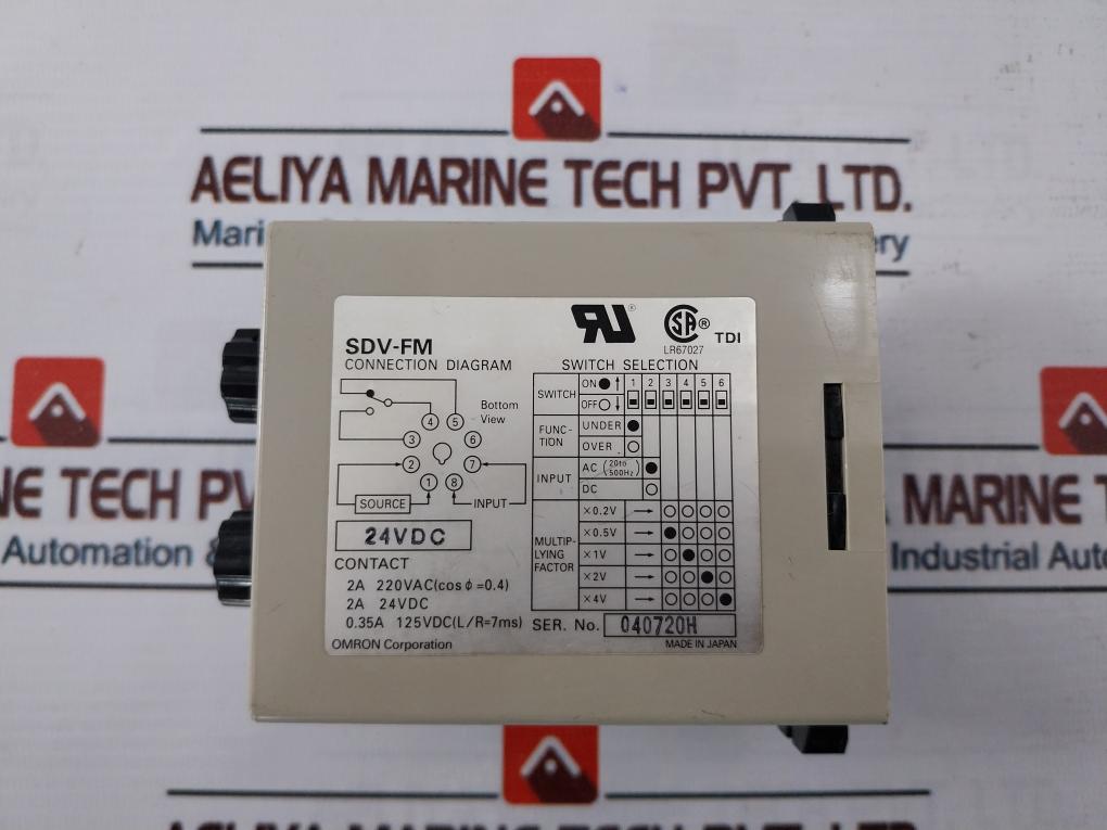 Omron SDV-FM2 Voltage Sensor 24VDC