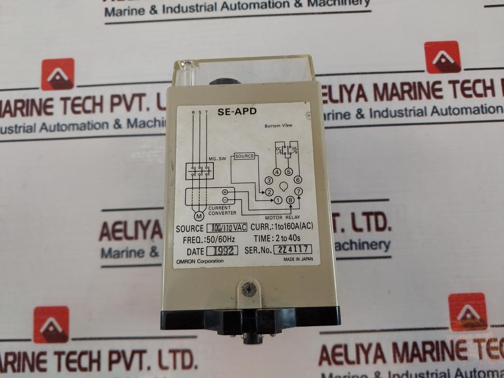 Omron Se-ap1D Motor Relay 2 To 40S 50/60Hz