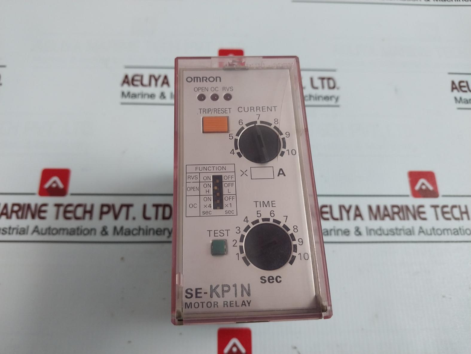 Omron Se-kp1N Motor Protective Relay 1 – 10 Second Input 100 / 110 / 120 Vac