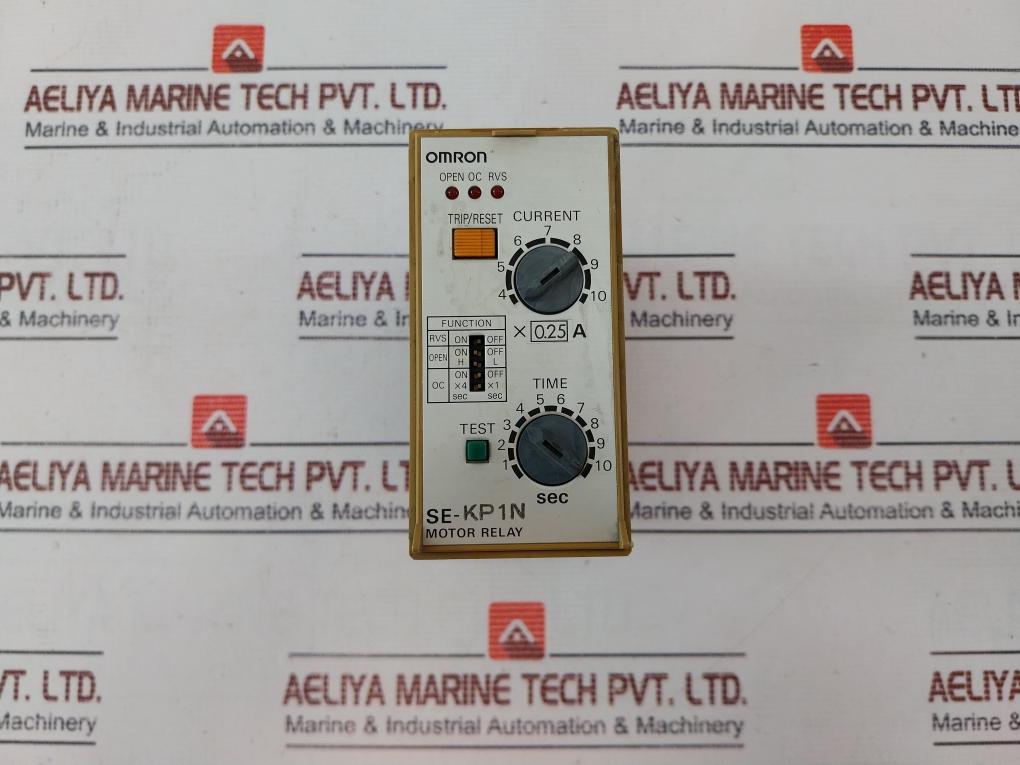 Omron SE-KP1N Motor Relay With Base 1-10 Sec 50/60 Hz