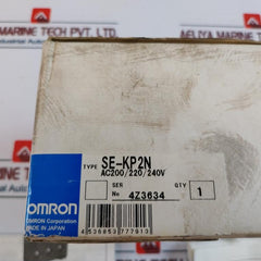 Omron SE-KP2N Motor Relay 1-10 sec 50/60Hz 5497312-2A