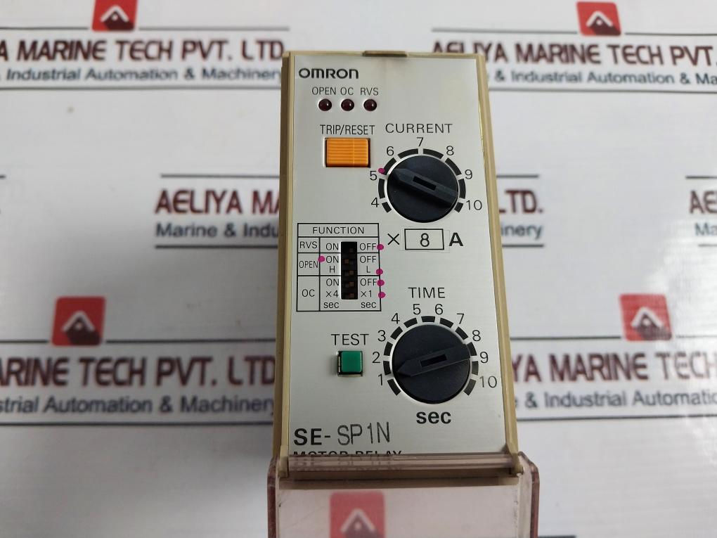 Omron Se-sp1N Motor Relay 1-10 Sec, 250V 7.5A 50/60Hz
