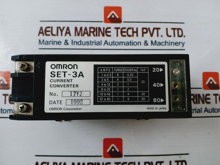 Omron Set-3A Current Converter 17Y2