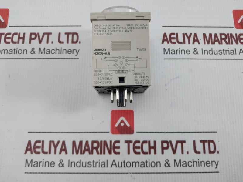 Omron Solid-state Multi-functional Timer Relay 0-1.2 Sec H3Cr-a8