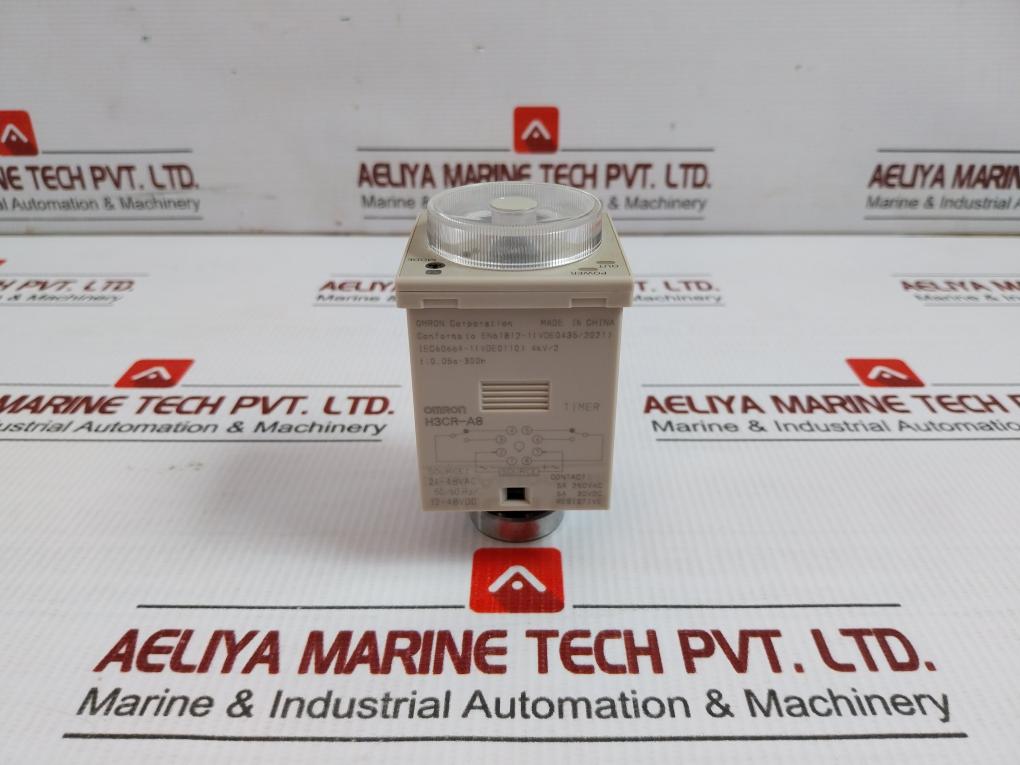 Omron Solid-state Multi-functional Timer Relay 24-48Vac Part No H3Cr-a8