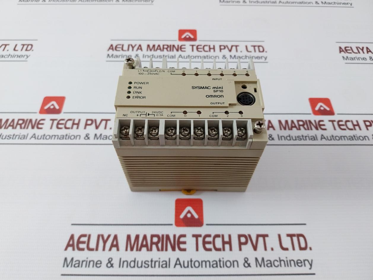 Omron Sp10-dr-a Programmable Controller 100-240Vac 50/60Hz 30Va 24Vdc/250Vac 7Ma