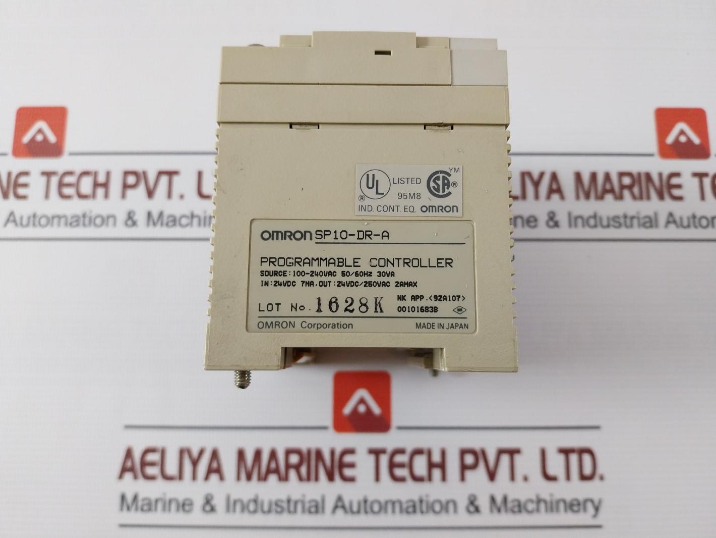 Omron Sp10-dr-a Programmable Controller 100-240Vac 50/60Hz 30Va 24Vdc/250Vac 7Ma