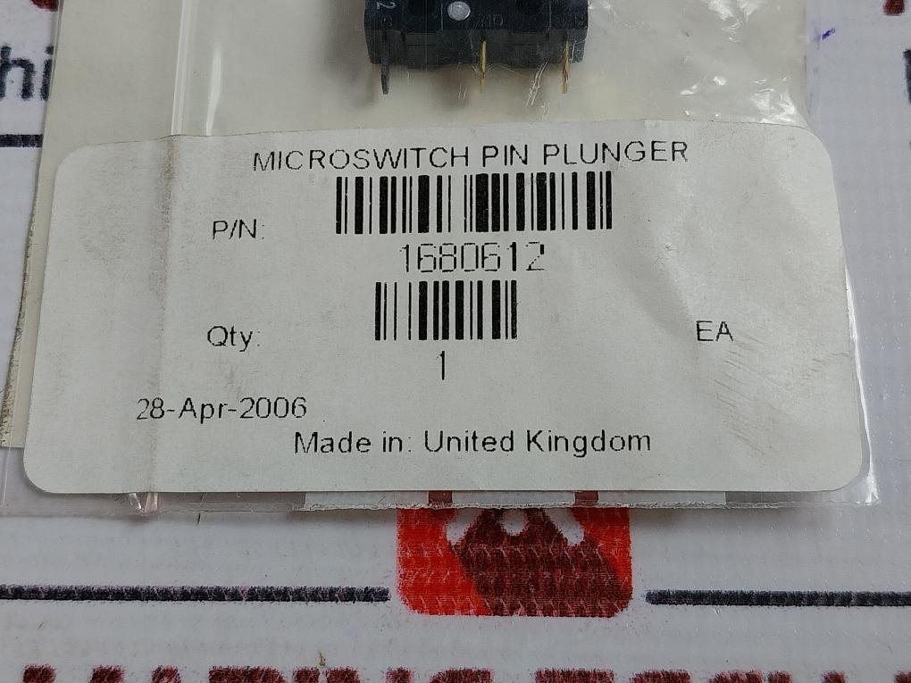 Omron Ss-5 Microswitch Pin Plunger 5A 125Vac