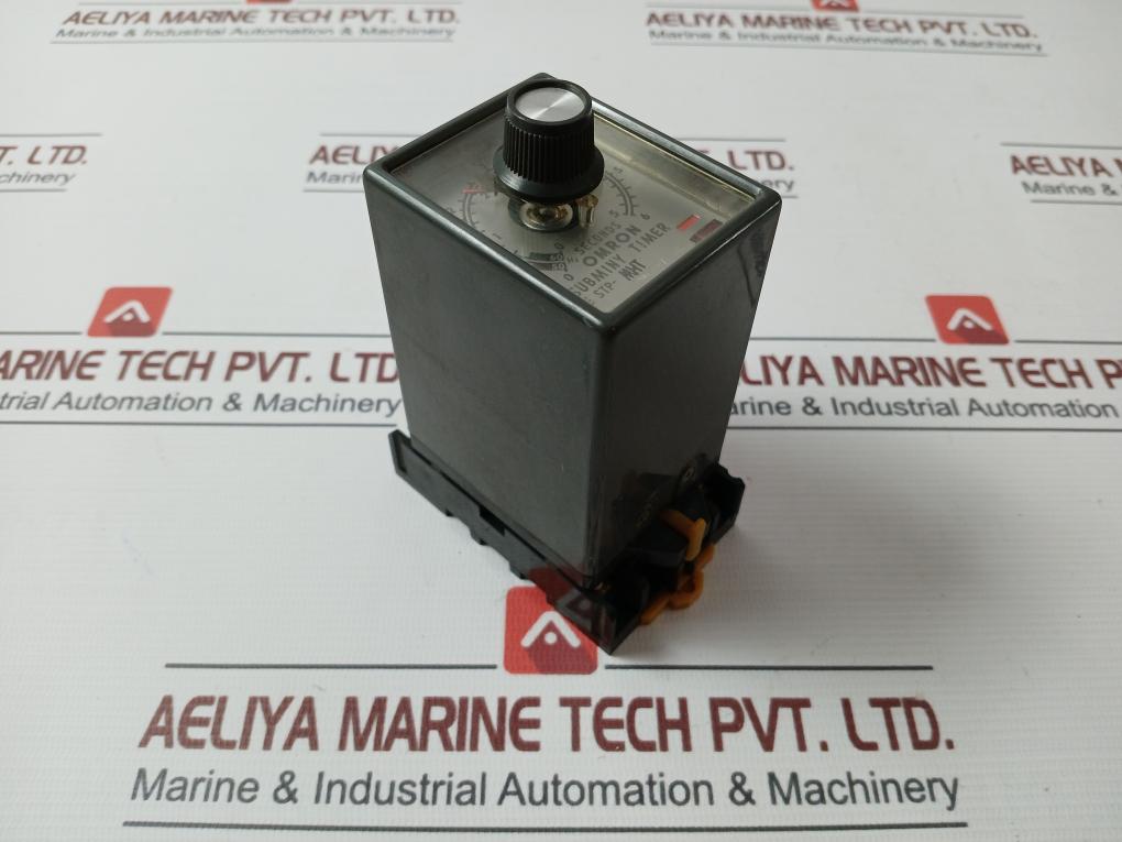 Omron Stp-mht Subminy Timer W/ Base 0-6Sec 482F 0924Su 220Vac 50/60Hz